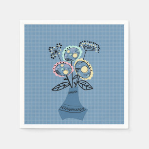 Serviette Jetable Quilling, fleurs dans le vase