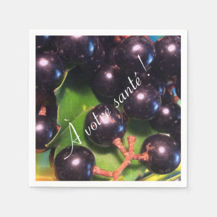 Serviette Jetable Raisins de vin