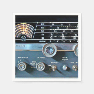 Serviette Jetable Récepteur radioélectrique d'ondes courtes vintag