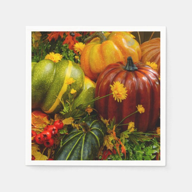 Serviette Jetable Regroupement Automne (Devant)