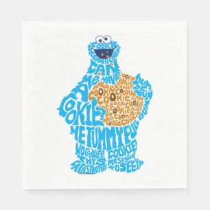 Serviette Jetable Remplissage du Motif de monstre de cookies