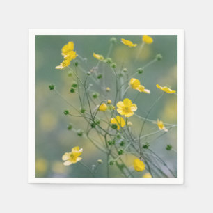 Serviette Jetable Renoncules jaunes