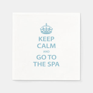 Serviette Jetable Restez calme et allez au Spa