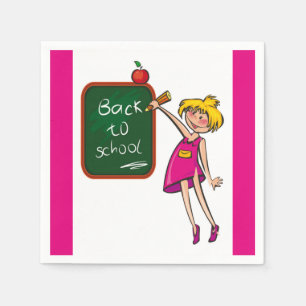 SERVIETTE JETABLE RETOUR À L'ÉCOLE