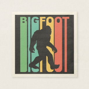 Serviette Jetable Retro Bigfoot
