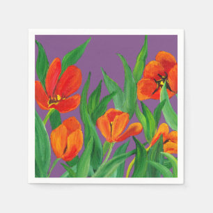Serviette Jetable Rouge et pourpre