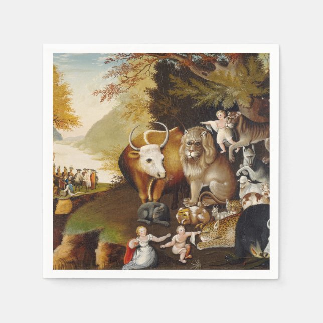 Serviette Jetable Royaume pacifique Biche animal classique (Devant)