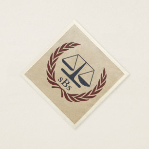 Serviette Jetable Scales de justice Cadeaux d'avocat personnalisé