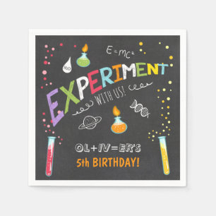 Serviette Jetable Science Paper Napkin Expérience Lab Anniversaire