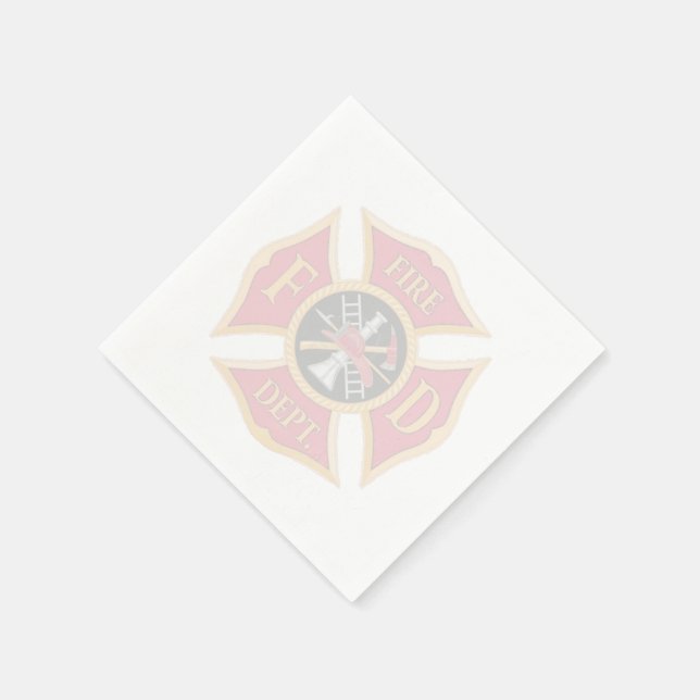 Serviette Jetable Service d'incendie Maltese Cross Naples (Coin)