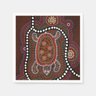 Serviette Jetable serviettes avec des tortues à l'aborigène