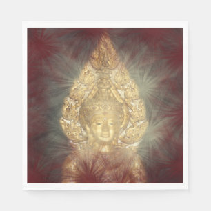 Serviette Jetable serviettes bouddha doré
