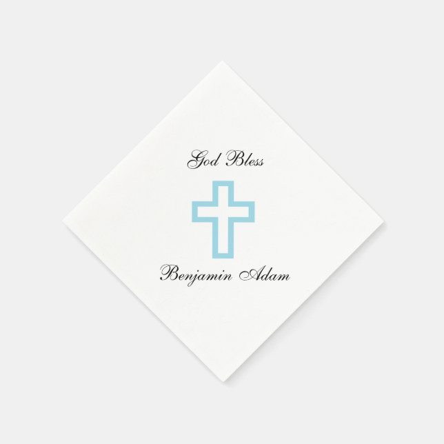 Serviette Jetable Serviettes "Croix Bleue" (Coin)
