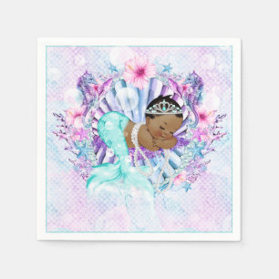Serviette Jetable Serviettes de Baby shower de sirène Eethnique