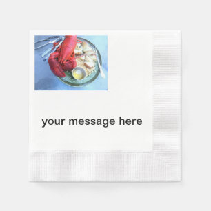 Serviette Jetable serviettes de homard personnalisées