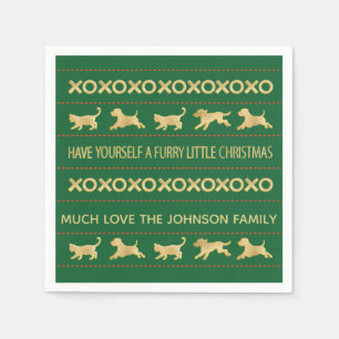 Serviette Jetable Serviettes de Noël personnalisées "Fer Noël"