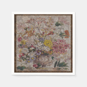 Serviette Jetable Serviettes de papier de cocktail vintage de