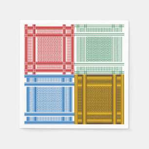 Serviette Jetable Serviettes de papier d'écharpes de Shemagh d'Arab