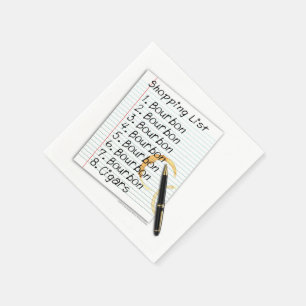 SERVIETTE JETABLE SERVIETTES DE PAPIER - LISTE D'ACHATS D'AMANTS DE