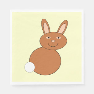 Serviette Jetable Serviettes de papier pour déjeuner Lapin de Pâques