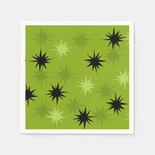 Serviette Jetable Serviettes de papier vertes atomiques de cocktail