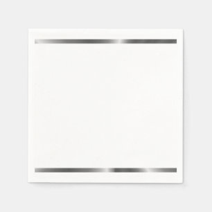 Serviette Jetable Serviettes dénudées en argent