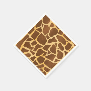 Serviette Jetable Serviettes d'impression de girafe