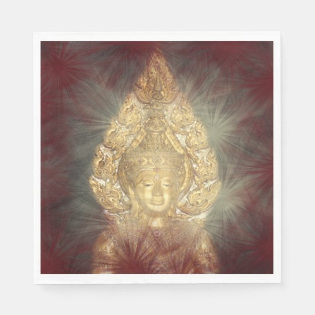 Serviette Jetable serviettes en bouddha doré (Devant)