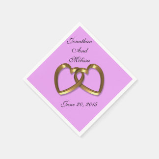 Serviette Jetable serviettes mariages couleurs personnalisées