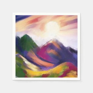Serviette Jetable Serviettes Motley Mountains