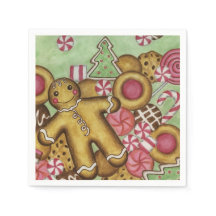 Serviettes pour biscuits de Noël