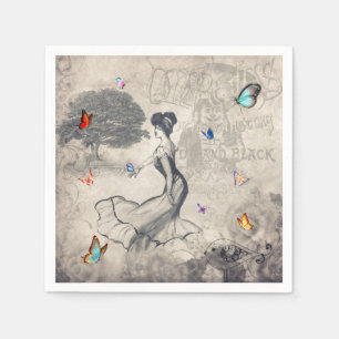 Serviette Jetable Serviettes pour femme vintage