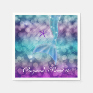 Serviette Jetable Serviettes pour fête d'anniversaire de queue de si