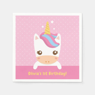 Serviette Jetable Serviettes pour la fête du premier anniversaire de