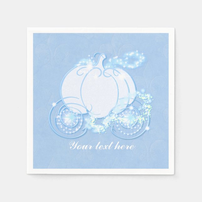 Serviette Jetable Serviettes Princesse Cendrillon Histoire de Carros (Devant)