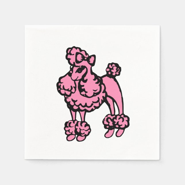 Serviette Jetable Serviettes Retro Pink (Devant)