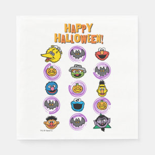 Serviette Jetable Sesame Street Pals - Happy Halloween !