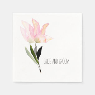 Serviette Jetable Si Belle Aquarelle Florale