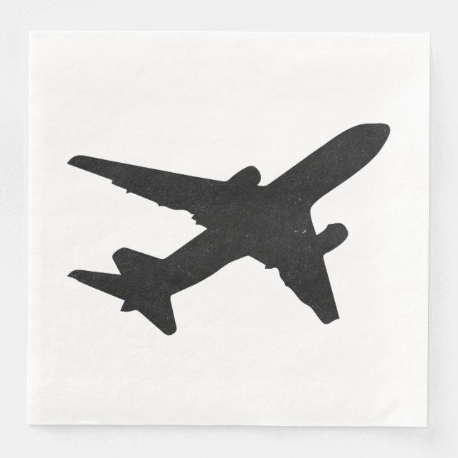 Serviette Jetable Silhouette Jet (Devant)