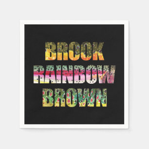 Serviette Jetable Skins de truite du ruisseau, Arc-en-ciel, Brown