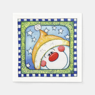 Serviette Jetable Snowman - Papier serviettes