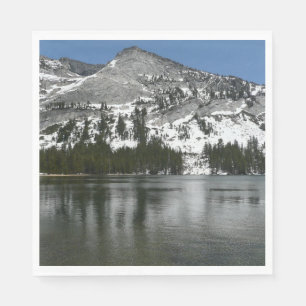Serviette Jetable Snowy Tenaya Lake Yosemite National Park Photo