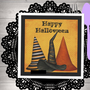 Serviette Jetable Sorcière Casquette de la fête d'Halloween serviett