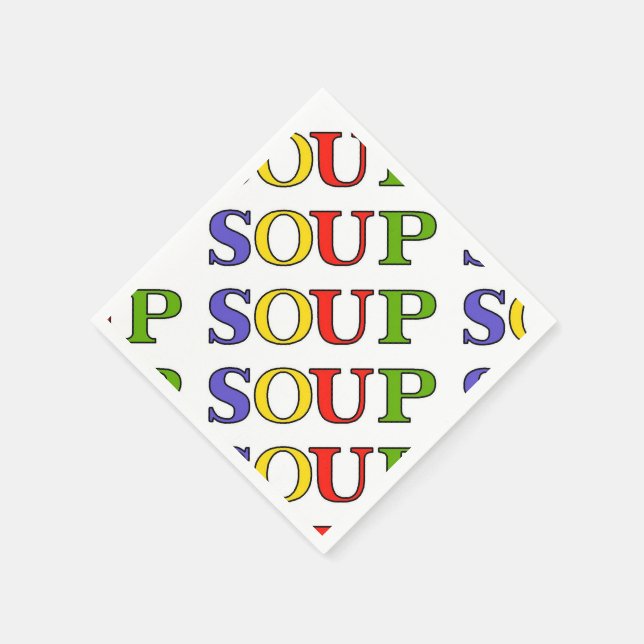 SERVIETTE JETABLE SOUP (Coin)