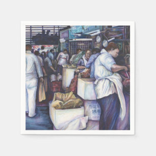 Serviette Jetable Soupe à la tête de poisson, Singapour