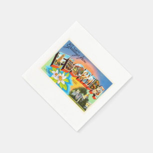 Serviette Jetable Souvenir de Vintage voyage de la Floride FL d'éta