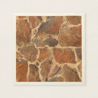Serviette Jetable Structure de mur en pierre rustique Géologie Lumin