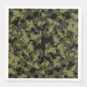 Serviette Jetable Style militaire camouflage