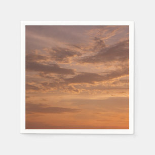 Serviette Jetable Sunset Clouds II Pastel Nature Abstraite