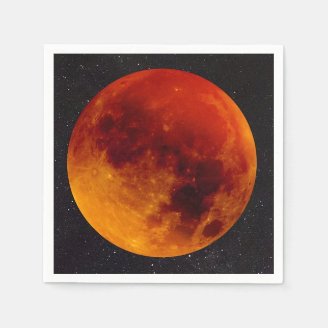 Serviette Jetable Super Blue Blood Moon (Devant)